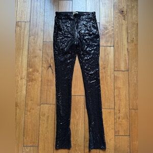 H&M Black Sequin Pants (S)